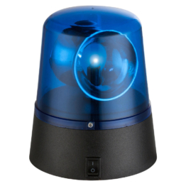 GLOBO Tischleuchte POLICE 28013 blau Kunststoff H/D: ca. 11x10 cm