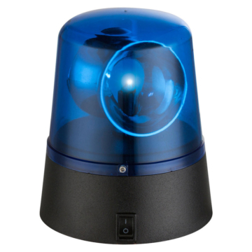 GLOBO Tischleuchte POLICE 28013 blau Kunststoff H/D: ca. 11x10 cm