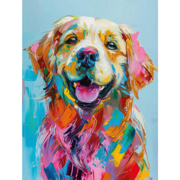 Keilrahmenbild Hund B/H: ca. 61x46 cm