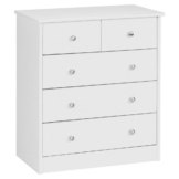 Kommode weiß Alu Optik B/H/T: ca. 60x70x35 cm