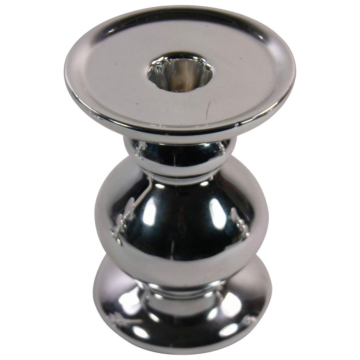 Leuchter silber Keramik B/H/L: ca. 8x12x8 cm