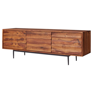 Lowboard natur schwarz lackiert B/H/T: ca. 147x50x38 cm