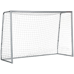 SPORTNOW Fußballtor grau Polyethylen B/H/L: ca. 120x200x300 cm