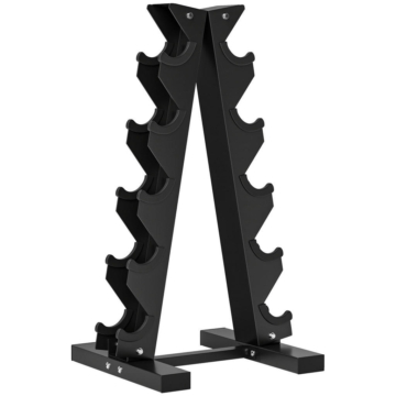 SPORTNOW Hantelständer schwarz Stahl B/H/L: ca. 33x66x35 cm