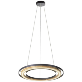 GLOBO LED-Pendelleuchte RILAS 32375608X schwarz MDF Metall H/D: ca. 100x56 cm 1.0 Brennstellen