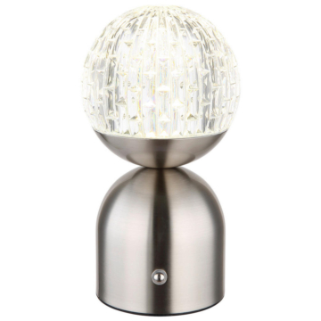 GLOBO LED-Tischleuchte Metall Acryl H/D: ca. 20x10,5 cm