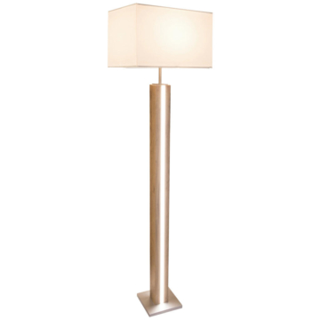 GLOBO Stehleuchte FOREST 41130246X beige natur Metall Textil MDF B/H/L: ca. 40x150x27 cm 2 Brennstellen