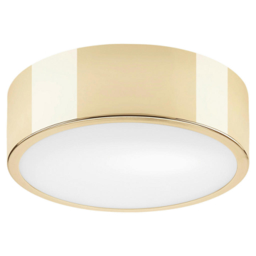 Lamkur Deckenleuchte DANTE 43883 gold Glas Stahl H/L: ca. 8x26 cm E27 1 Brennstellen