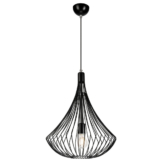 Lamkur Pendelleuchte BALERINA 29627 schwarz Stahl H/L: ca. 90x38 cm E27 1 Brennstellen