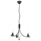 Lamkur Pendelleuchte LUCY 44088 schwarz Stahl H/L: ca. 100x50 cm E14 3 Brennstellen