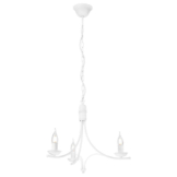 Lamkur Pendelleuchte LUCY 44149 weiß Stahl H/L: ca. 100x50 cm E14 3 Brennstellen