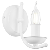 Lamkur Wandleuchte LUCY 44194 weiß Stahl H/L: ca. 18x17 cm E14 1 Brennstellen