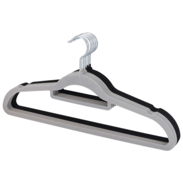 Kleiderbügel grau Kunststoff