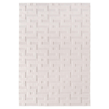 Ayyildiz Kurzflorteppich DOHA creme B/L: ca. 80x250 cm