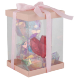 Globo LED-Dekoleuchte transparent B/H/L: ca. 13x17x14 cm