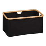 Kesper Aufbewahrungskorb schwarz Bambus B/H/L: ca. 36x26x54 cm