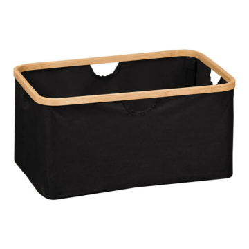 Kesper Aufbewahrungskorb schwarz Bambus B/H/L: ca. 36x26x54 cm
