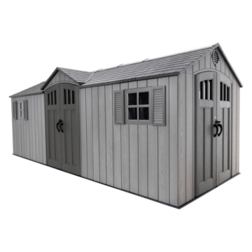 Lifetime Gerätehaus Neptun grau B/H/L: ca. 610x241x243 cm
