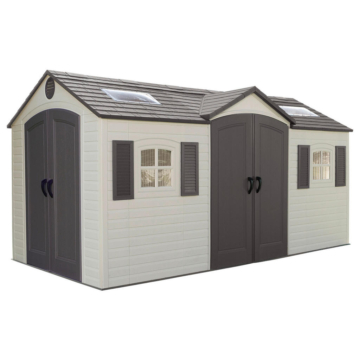 Lifetime Gerätehaus Residenz hellgrau B/H/L: ca. 457,2x243,84x243,84 cm