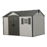 Lifetime Gerätehaus Texas hellgrau B/H/L: ca. 381x243,84x243,84 cm