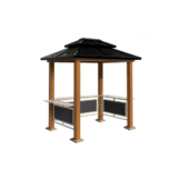 Sojag Pavillon Maui braun Aluminium B/H/L: ca. 178x278x243 cm