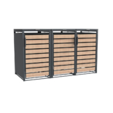 Westmann Mülltonnenbox Lacina braun B/H/L: ca. 200x116x80 cm