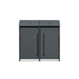 Westmann Mülltonnenbox Moderna anthrazit B/H/L: ca. 139x135x83 cm