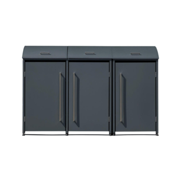 Westmann Mülltonnenbox Moderna anthrazit B/H/L: ca. 211x135x83 cm