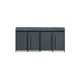 Westmann Mülltonnenbox Moderna anthrazit B/H/L: ca. 278x135x83 cm