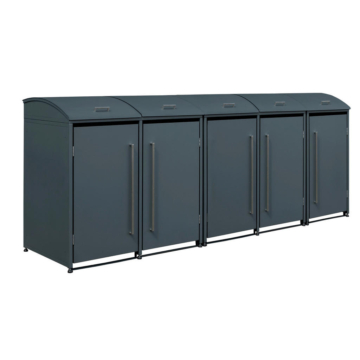 Westmann Mülltonnenbox Moderna anthrazit B/H/L: ca. 350x135x83 cm