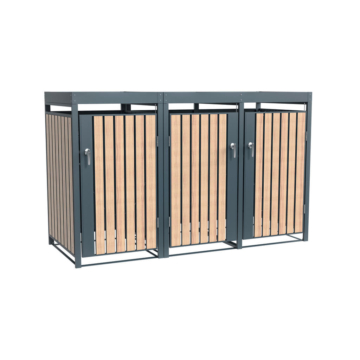 Westmann Mülltonnenbox Planta braun B/H/L: ca. 200x124x84 cm
