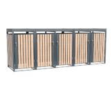 Westmann Mülltonnenbox Planta braun B/H/L: ca. 332x124x84 cm