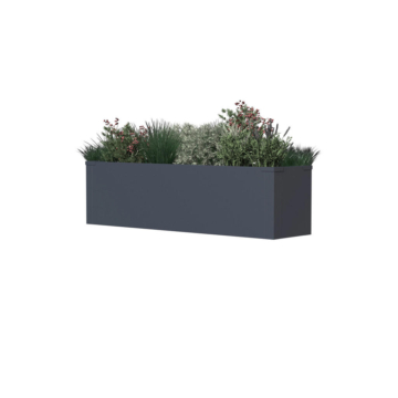 Westmann Pflanzkasten Talus anthrazit Metall B/H/L: ca. 100x27x25 cm