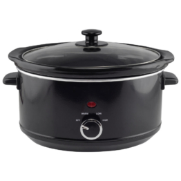 WKM Schongarer schwarz Glas Metall Kunststoff B/H/L: ca. 27,3x22,7x35,3 cm