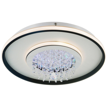 POCOline LED-Deckenleuchte schwarz Metall Kunststoff B/H/L: ca. 40x16x40 cm